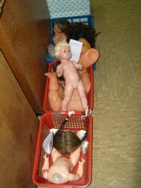 Puppenklinik-Wartezimmer